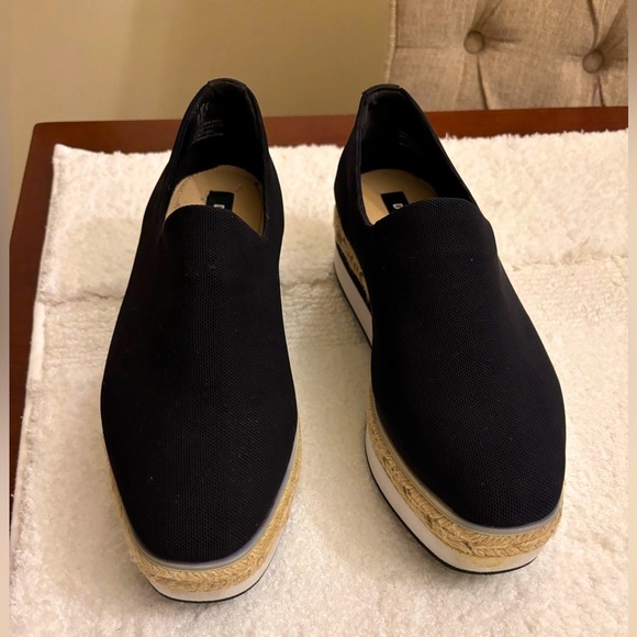 DKNY Black Slip-On Sneakers for Women, Dkny lior platform espadrilles size 7,5 - Picture 10 of 15